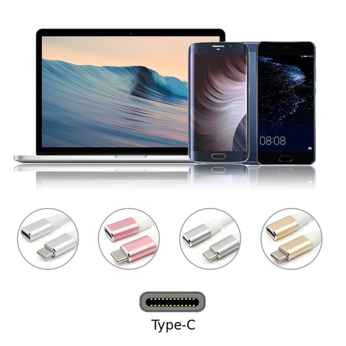 USB-C-verlengkabel USB 3.1 Type C Male naar C Female Verlengkabel Adapter Converter Data Sync zilver