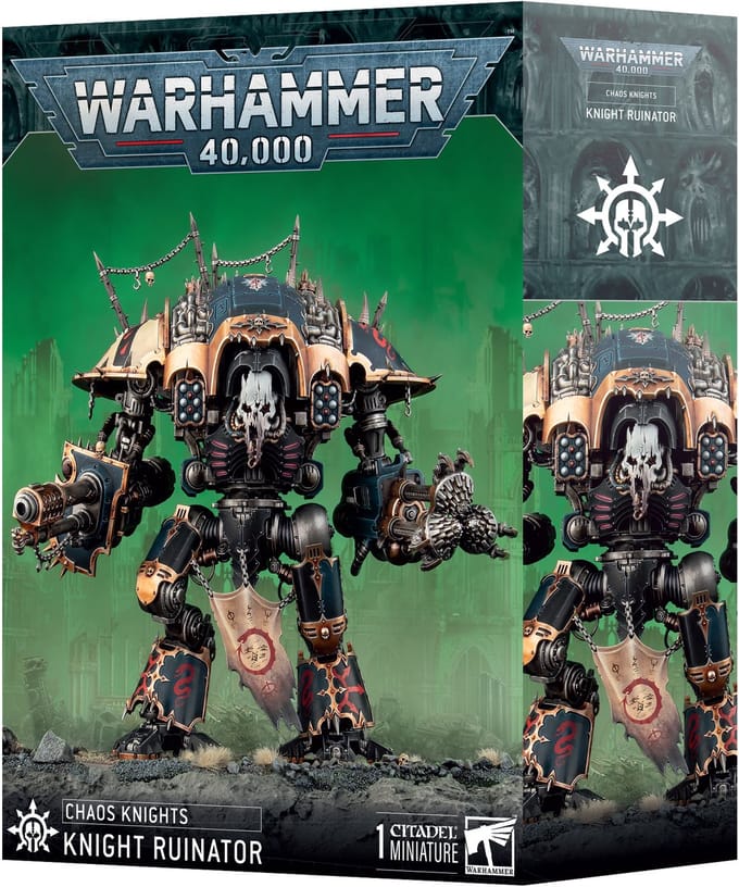 Beeldje Games Workshop Warhammer 40k - Chaos Knights Chevalier Ruineur