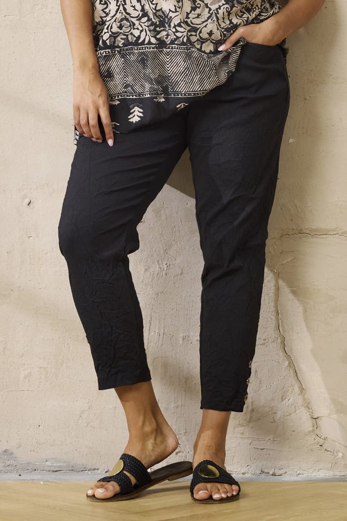 Zhenzi -Chaya 1264-Pants black maat M=46/48