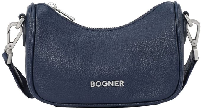 Bogner Leren Schoudertas Avondtas Pontresina Lora Shoulderbag Dark Blue Donkerblauw