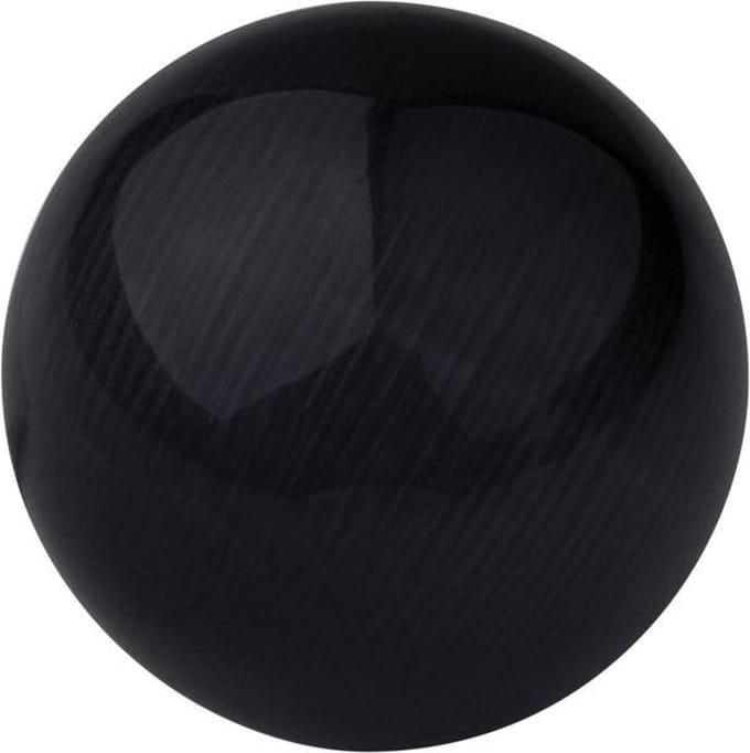 Quiges Verwisselbare Ring Steen Bolletje 8mm - Cateye Zwart - E8RHR004