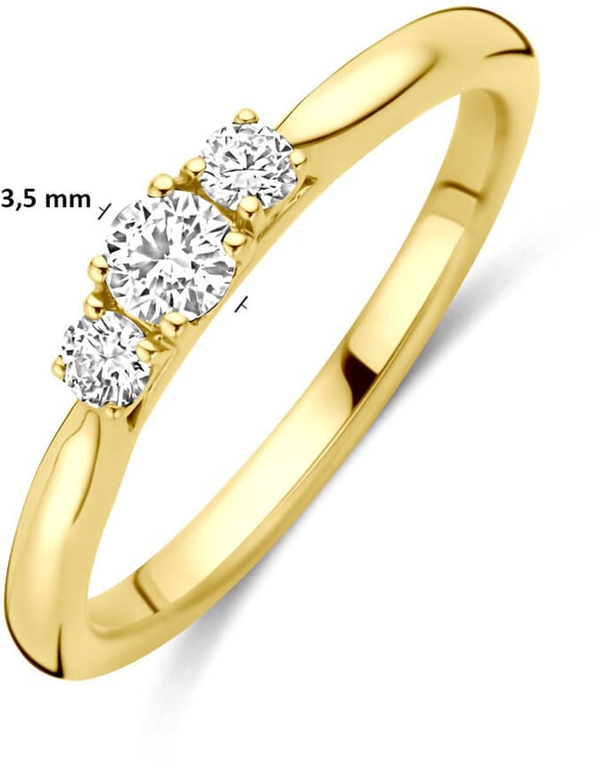 14K Geelgouden Ring Lab Grown Diamant 0.26ct G VS – 4034952