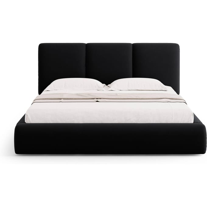 Bedframe Horizon met hoofdbord en opbergruimte velvet 200 x 200 cm | Windsor & Co