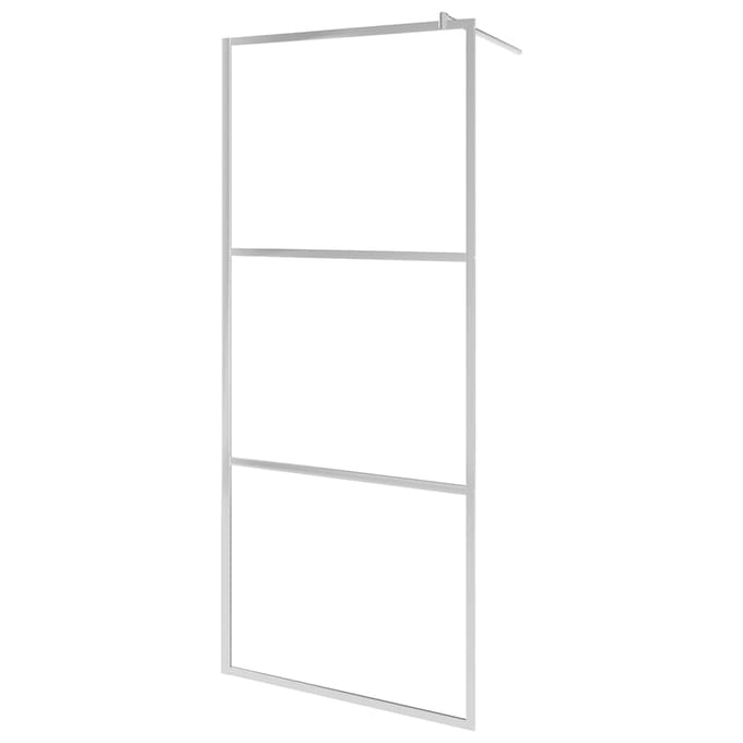 vidaXL - Inloopdouchewand - halfmat - 80x195 - cm - ESG-glas