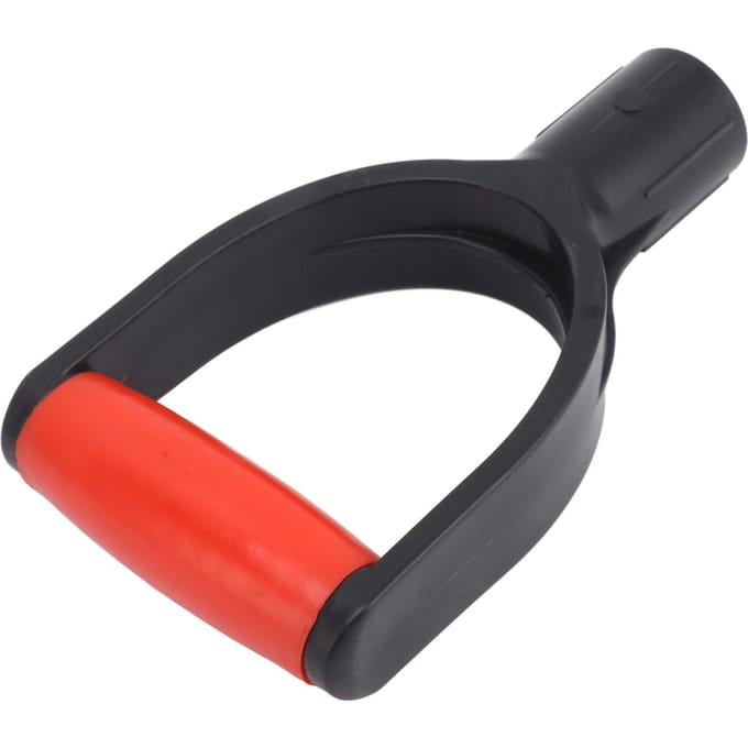 Manche Pelle Poignée D Diamètre Intérieur 32mm Poignée Silicone Renfort Manche Pelle à Neige Remplacement pour Creuser Râteler noire rouge