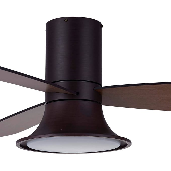 Plafondventilator Airfusion Flusso Bruin 18W Led Ø 132cm Incl. Afstandsbediening