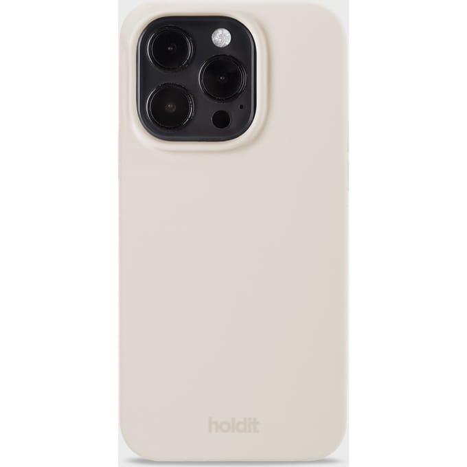Holdit Silicone Case geschikt voor Apple iPhone 14 Pro - Light Beige