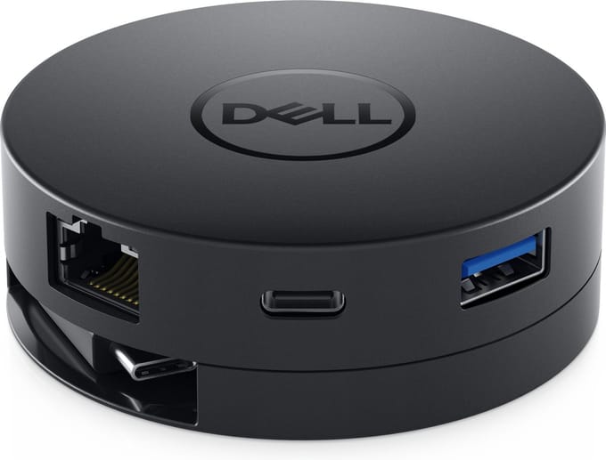 DELL DA300 Bedraad USB 3.2 Gen 2 (3.1 Gen 2) Type-C Zwart