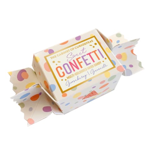 Tea netherlands the cabinet of curiositeas - confettea wrapper with candies