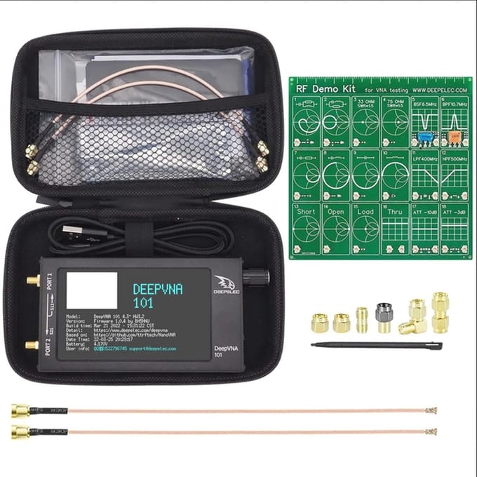 Diep VNA SWR Meter VHF UHF Antenne Analysator met LCD Scherm en HF Demoset