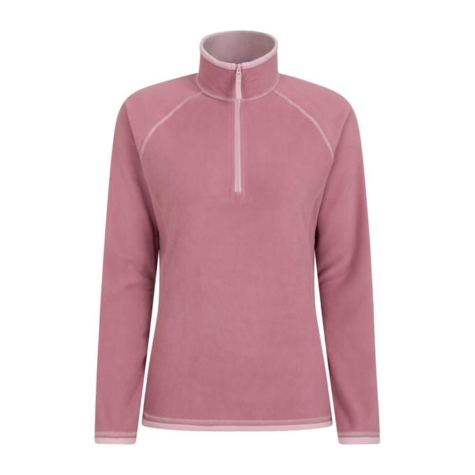 Mountain Warehouse Dames/Dames Montana Half Zip Fleece Top (Lichtroze)