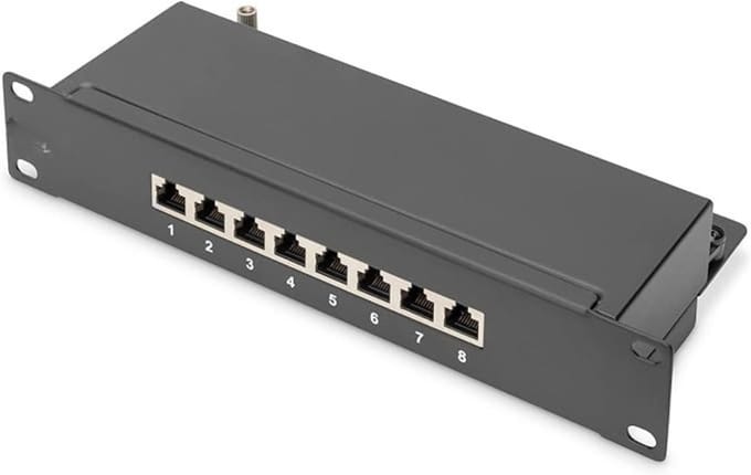 RWB® Interner Splitter - Internet Splitter Verdubbelaar - Internet Splittervan 1 Naar 2 - Zwart - 26cm x 26cm x 26cm