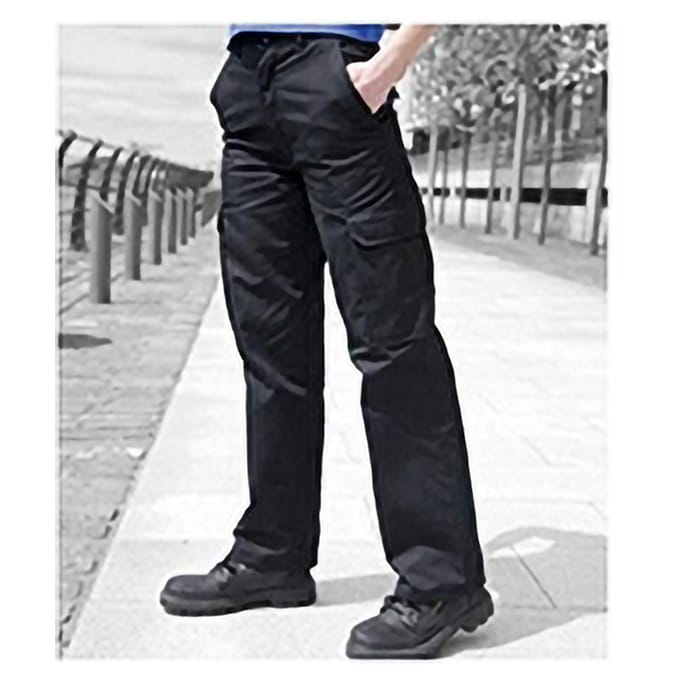 Warrior Dames/dames Cargo Workwear Broek (Zwart)