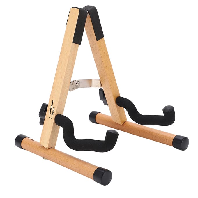 Houten Vioolstandaard Houten Displayhouder Opvouwbaar Afneembaar voor Ukulele Mini Gitaar Mandoline beige