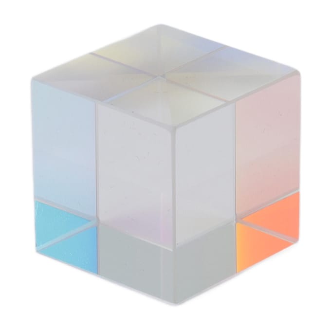 Prismakubus Optisch Glas RGB Spreidingskleurkubus Zonenvanger X Kubus Prisma Verjaardagscadeau
