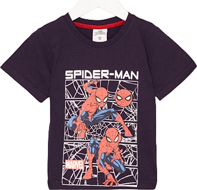 Marvel Spiderman Shirt - Korte Mouw - Maat 86/92