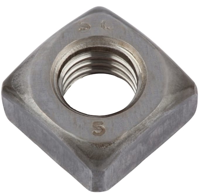 Wurth - DIN 557 blank staal 5 - Vierkantmoer DIN 557, staal 5, blank - x 100 st