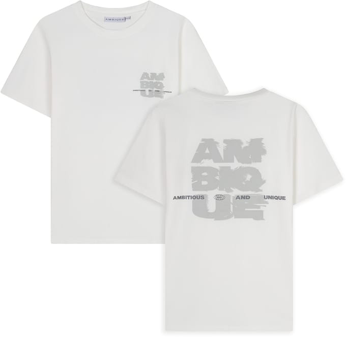 AMBIQUE - Damon T-Shirt - 103 Ecru - Maat 146/152