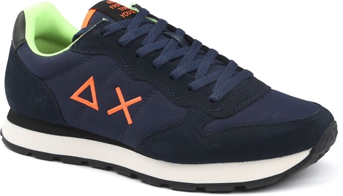 Sun68 Sneaker Tom Fluo Navy Blue - Maat 40 - Heren - Sneakers
