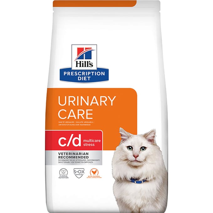 12kg C/D Urinary Stress met Kip Hill's Prescription Diet Kattenvoer