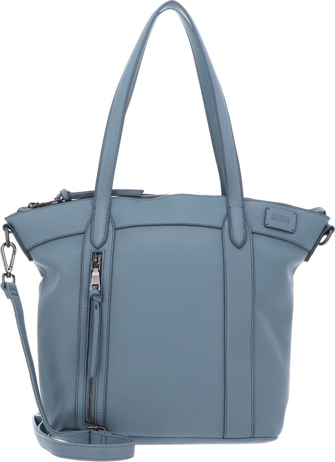 FREDsBRUDER Leren Schoudertas Bestie Shopper Dusty Blue Blauwgrijs