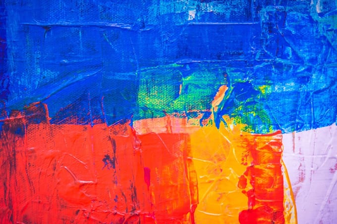 Abstract canvas voor aan de muur