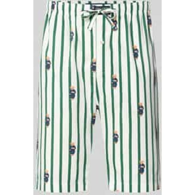 regular fit korte zijden pyjamabroek van puur katoen