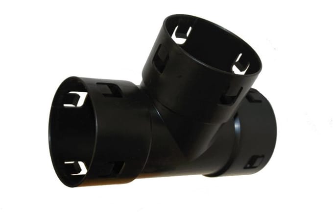 Drainage T-stuk 80mm klikverbinding
