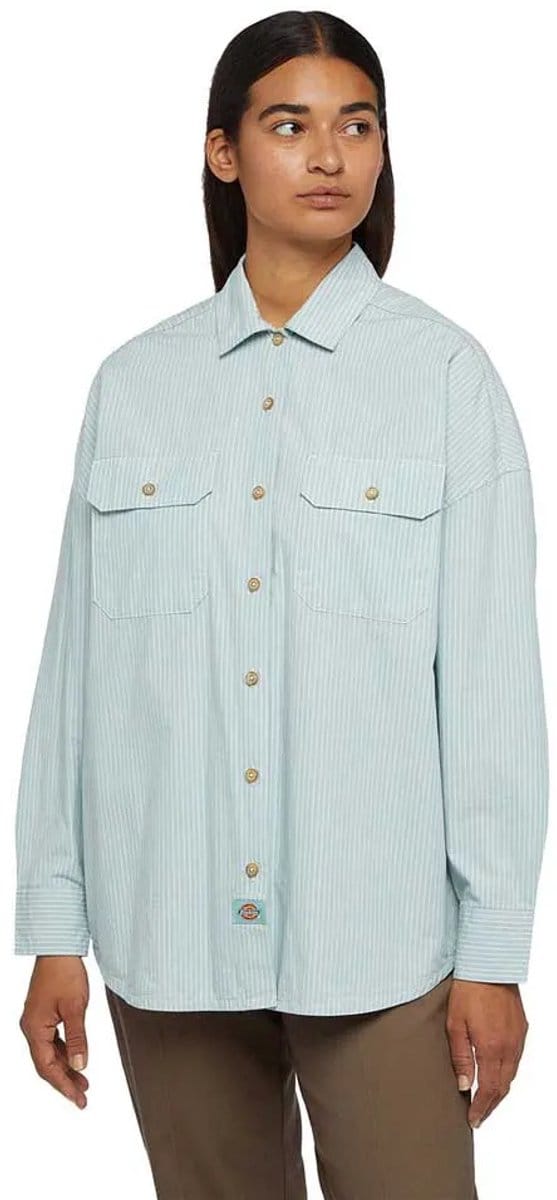 Dickies Florence Overhemd Met Lange Mouwen Groen S Vrouw