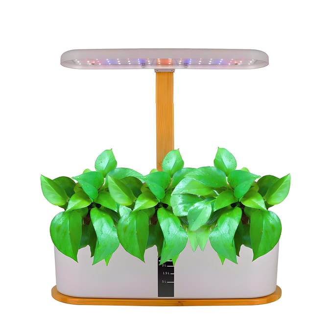 Hydrocultuur kweeksysteem Binnentuin 10 peulen 20W 72LED kweeklamp Volledig spectrum instelbaar EU Plug wit