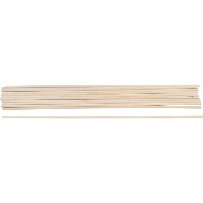 VBS Houten staven, 30 cm - Ø 4 mm, 20 stuks