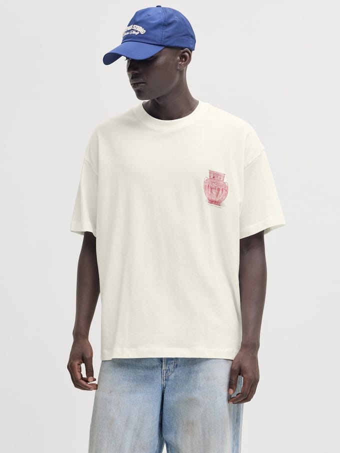 JACK&JONES - JORARGOS BACK PRINT TEE SS CN STYD AW25 - Heren - T-shirts