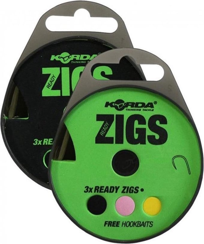 Korda Ready Zigs Barbless - 360cm - Haakmaat 10- 3st. - Camo