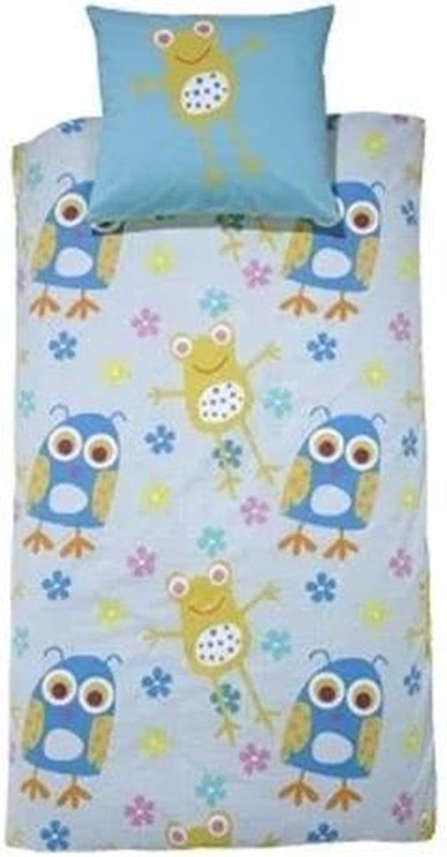 Damai Dekbedovertrek Froggy - Eenpersoons - 140x200 cm - Green