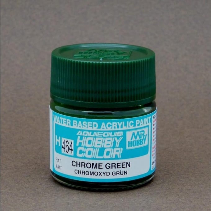 Gunze H-464 - Chrome Green - Mr. Hobby Aqueous Modelbouwverf 10ml