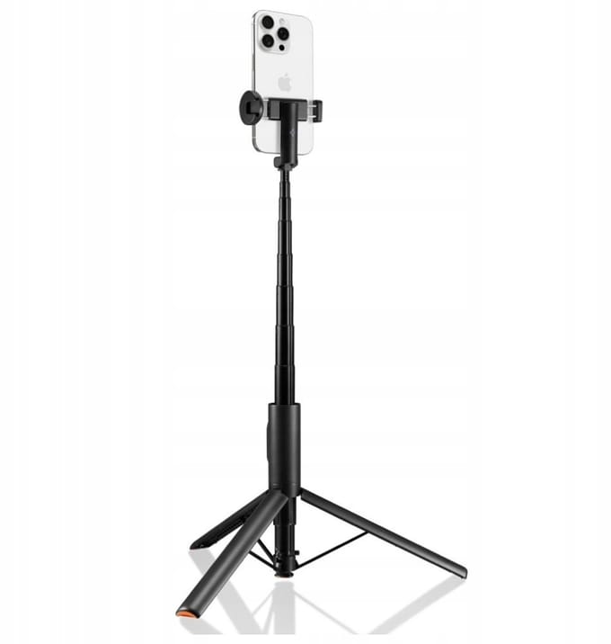 Spigen S541W Selfie Stick Tripod met Bluetooth Afstandsbediening, Zwart