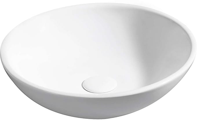 kielle Idolio - Opzetwastafel, diameter 40 cm, wit 30624410