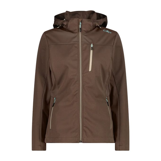 Waterproof Softshell Jack met Afneembare Capuchon Dames CMP