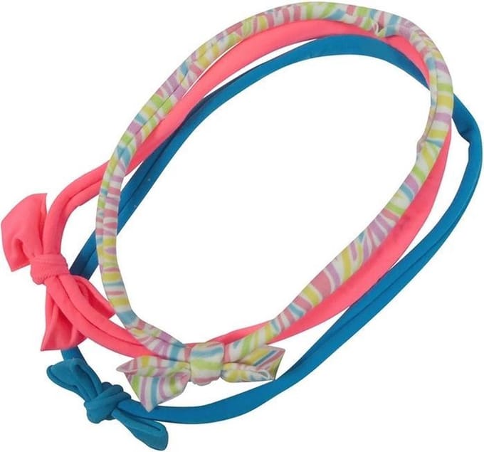 Haarsoires Haarband Kind Knoop – Strikje – Blauw Roze Multicolor – Set van 3