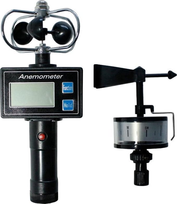 C-Line - Handwindmeter - Anemometer - Windsnelheid indicator - Bootnavigatie - Windmeters