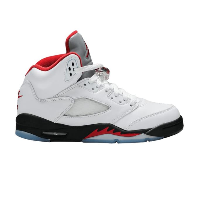 Jordan 5 Retro Fire Red Zilveren Tong (2020) (GS) 39 white