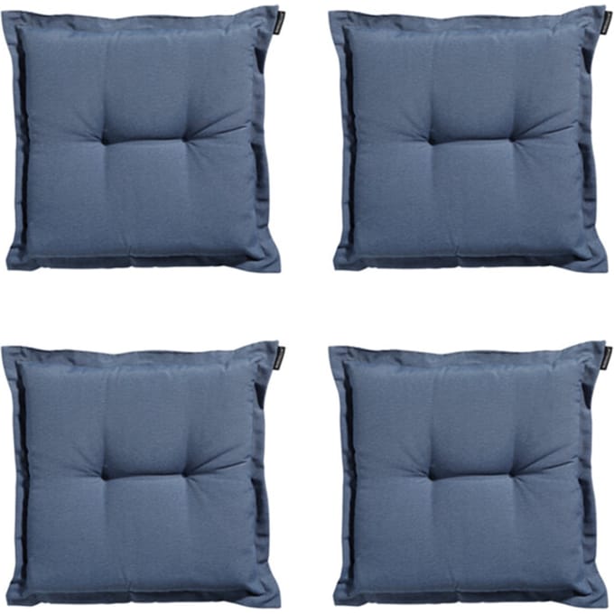 Madison - Zitkussen Panama safier blue - Ca. 50x50 cm - Set van 4
