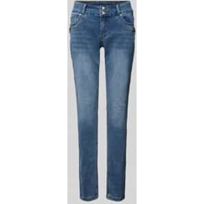 Slim Fit Jeans met viscose-aandeel in 5-pocketdesign