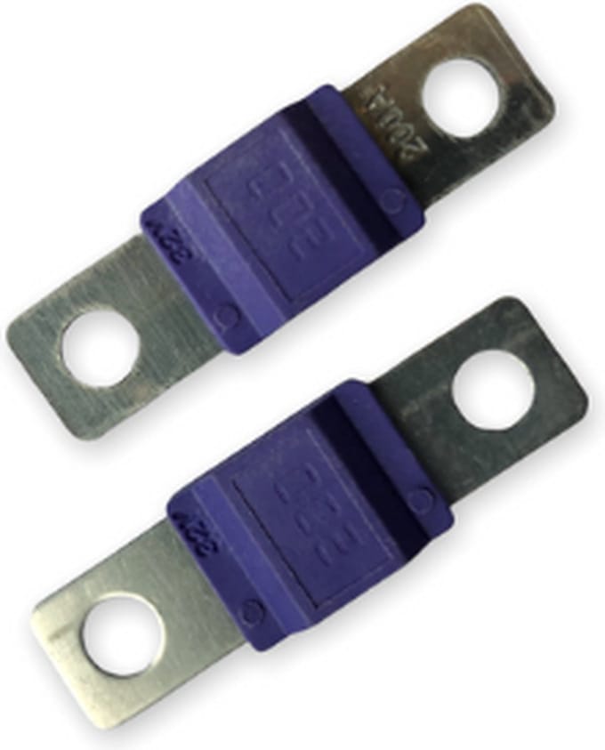 MIDI zekering 200A schroefzekering geschikt voor de MIDI zekeringhouder 12v, 24v en 32v (2 stk)