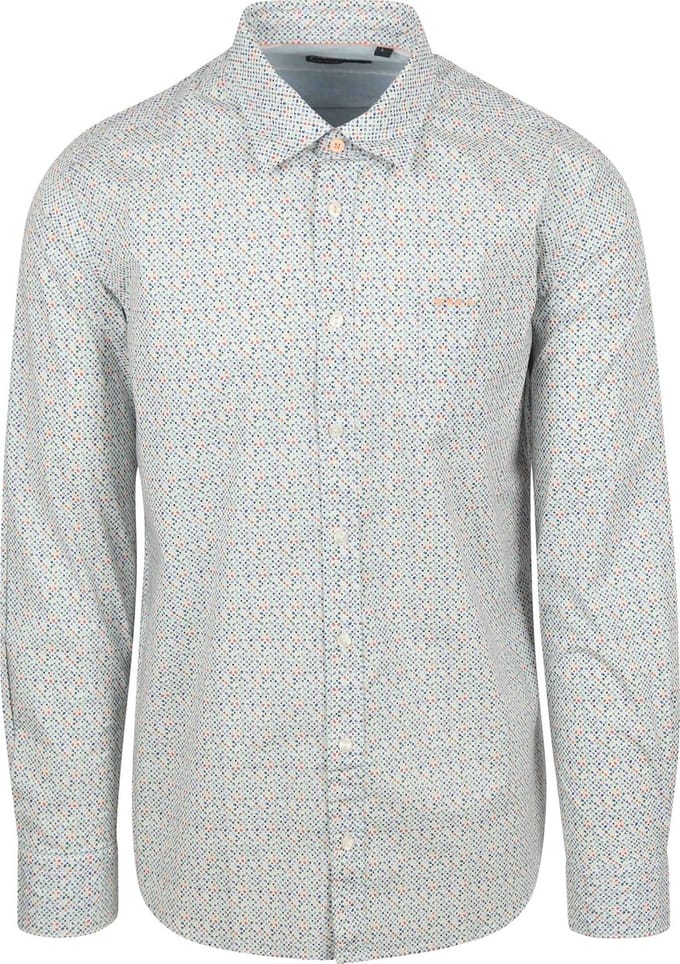 NZA Overhemd Kayson Blue - Maat L - Heren - Overhemden Casual