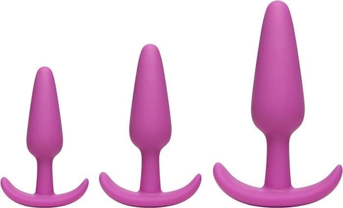 Naughty 1 Trainer Set - Pink - Butt Plugs & Anal Dildos - Doc Johnson (all),Doc Johnson - Mood - pink