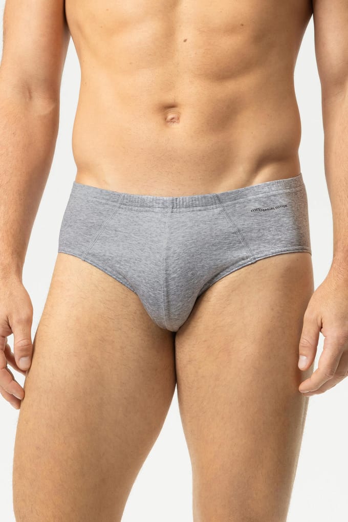 Minislip Serie Casual Cotton Light Grey Melange