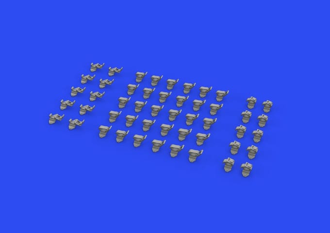 Eduard Modelbouwpakket - 635017 WWII German clamps Type 1 Resin onderdeel - 1:35 - Modelbouw
