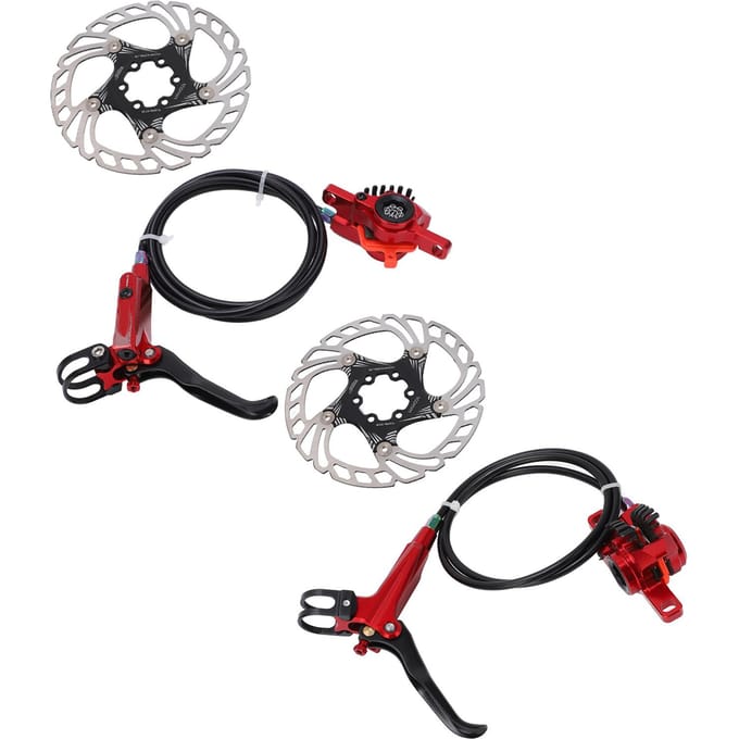 Fiets Rem Koelschijf Zwevende IJs Rotor Sterk Remmen Fiets Hydraulische Schijfrem Rood rood