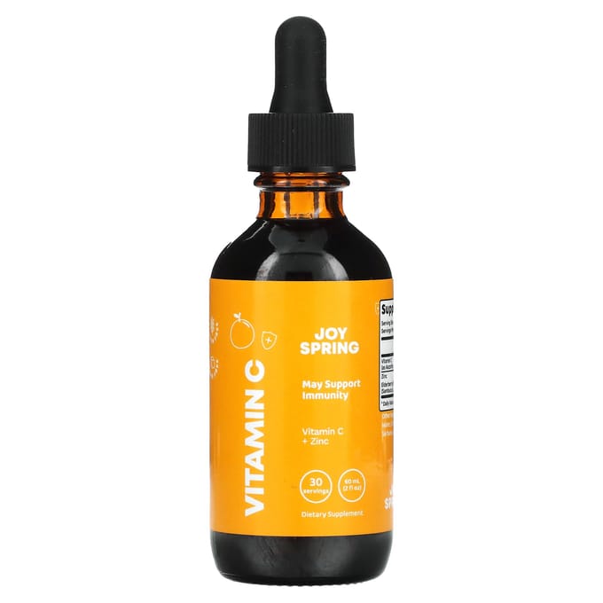 JoySpring, Vitamine C + Zinc, 2 ans et plus, 60 ml (2 fl oz)